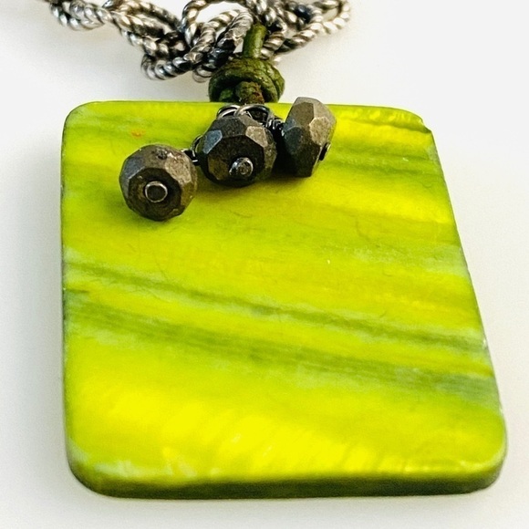 SILPADA Mother of Pearl Pyrite 925 Necklace - Picture 4 of 11